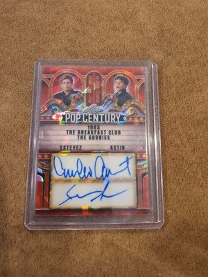  Leaf Pop Century Double Feature Dual Auto, Emilio Estevez & Sean Astin 2/2 