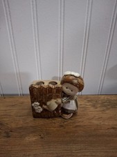 Vintage Pottery Bathroom Decor Toothbrush Hol...
