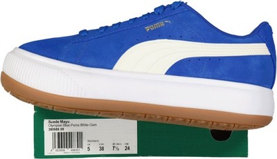 NEU !! PUMA Turnschuh - Sneaker Suede Mayu blau-weiß  EUR 38