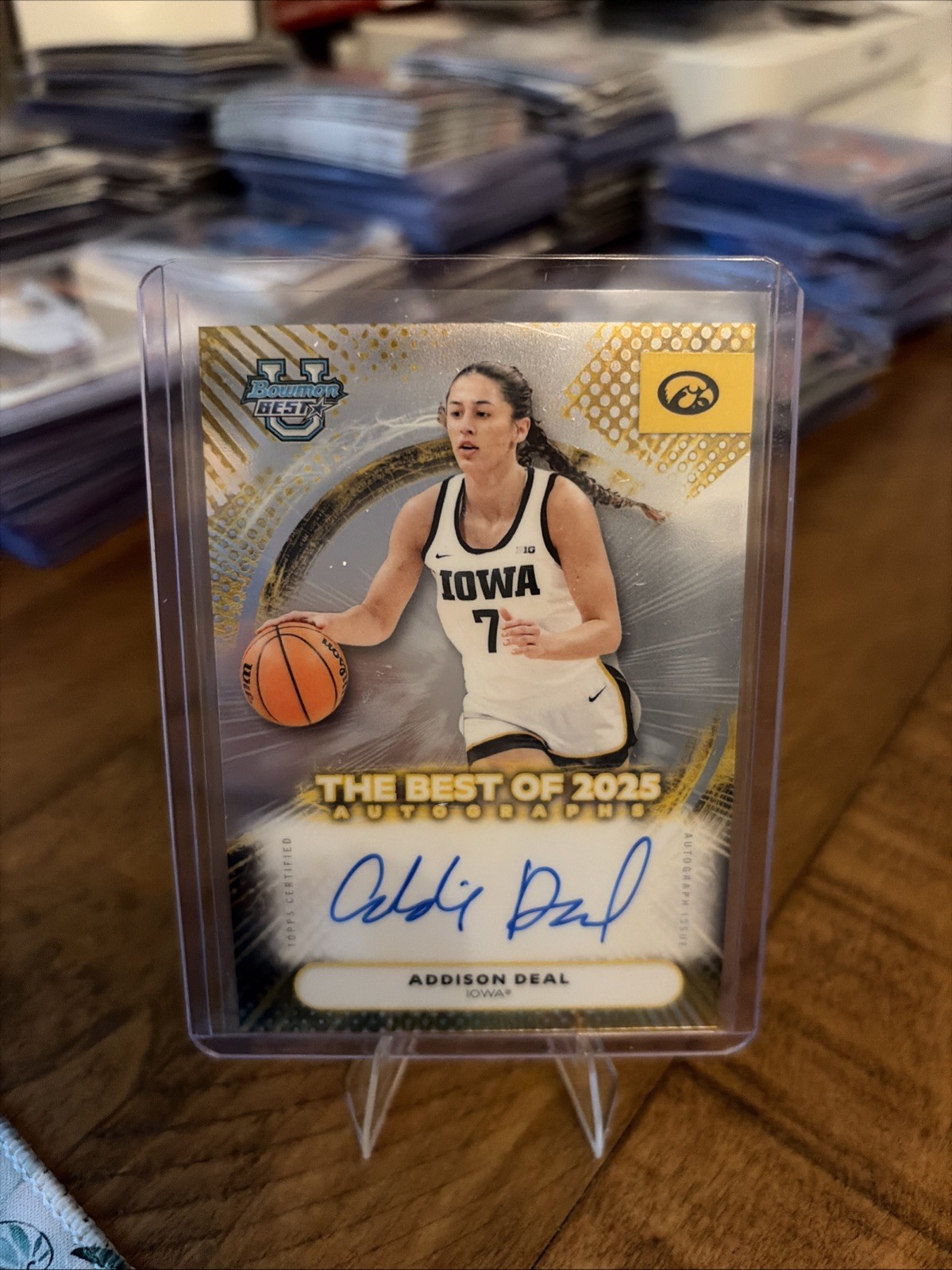 2026 Bowman Best University Addison Deal Auto BA-AE Iowa Hawkeyes