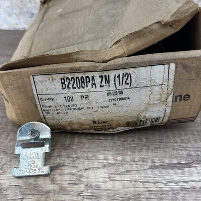 Lot of 50 COOPER B-LINE M/N: B2208PAZN MULTI- GRIP PIPE CLAMP 1/2 IN. STD