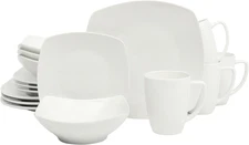 Zen Buffet Porcelain Chip and Scratch Resistant Dinnerware Plates, Bowls, and Mu