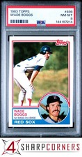 1983 TOPPS #498 WADE BOGGS RC RED SOX HOF PSA 8