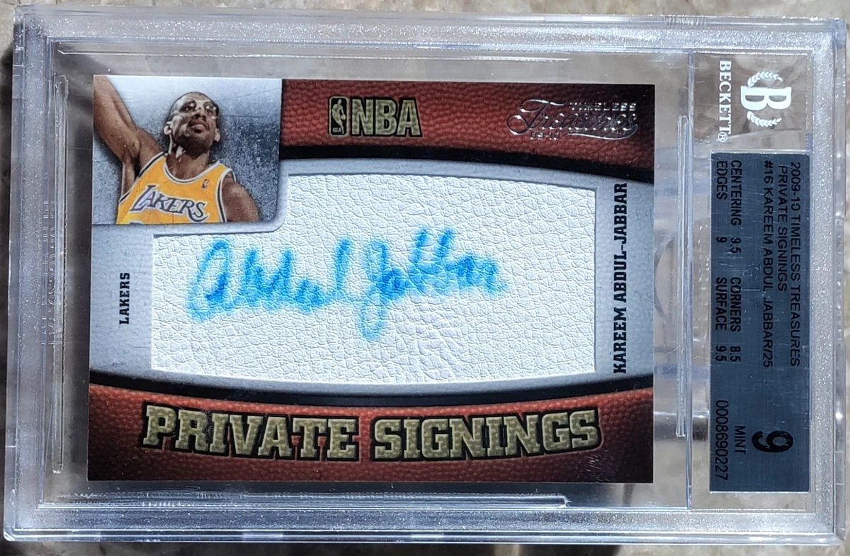 Kareem Abdul-Jabbar 9 Graded Basketball Autographed Sports Trading 
