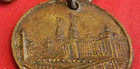 Stamped MACHINERY HALL Watch Fob w Chain: 1893 World's Columbian Exposition — photo 4
