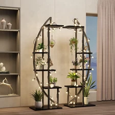 5 Tiered Plant Stand Indoor, Metal Flower Stand Display Rack Holder for Multi...