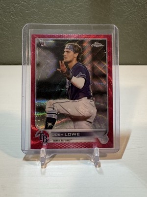 2022 Topps Chrome - Josh Lowe #83 Red Wave Refractor /5 (RC)