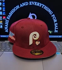 MLB-Philadelphia Phillies 59FIFTY Fitted New Era Burgundy/white Hat  New