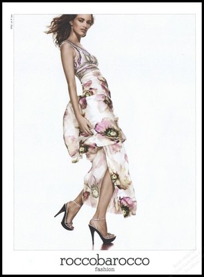 High Heels Roccobarocco Magazine print Ad Women Fashion Long Legs shoes 2007-1pg