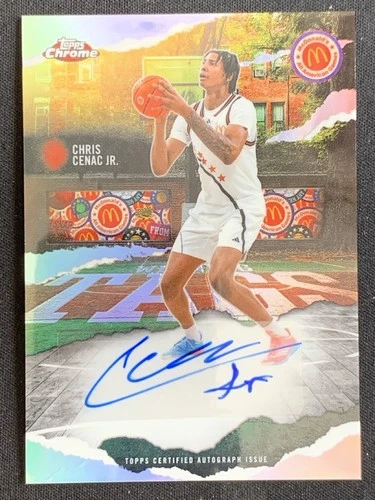 Chris Cenac Jr. 2025 Topps Chrome McDonalds All American Winning Tags Auto