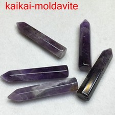 5Pcs/lot natural amethyst stone high quality healing point crystal pillar FJ072