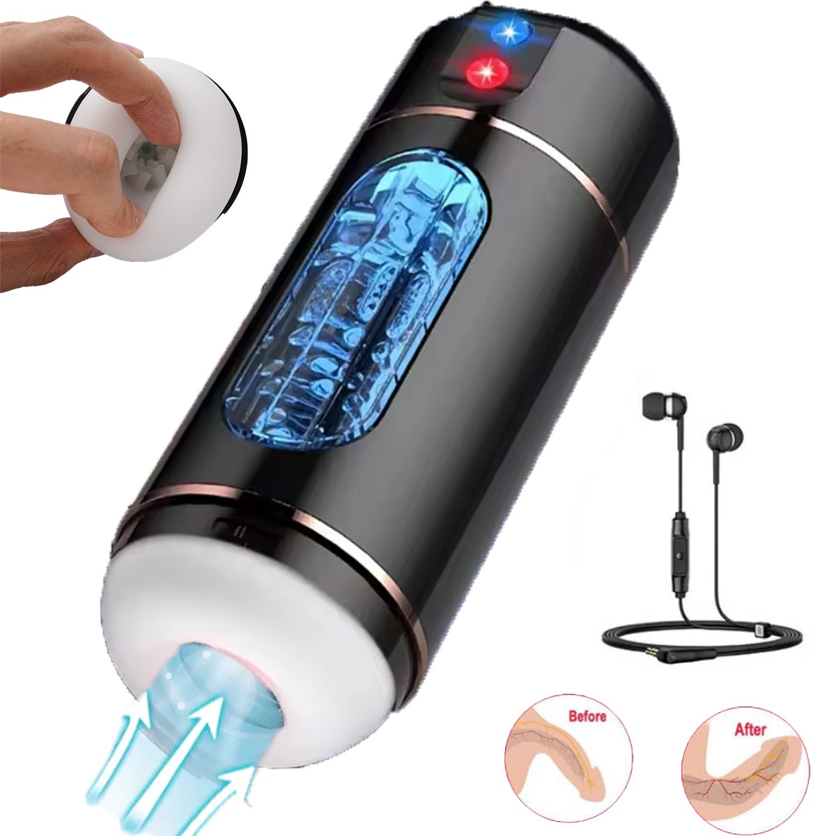 Automatischer Masturbator Cup Handfrei Cup Elektrischer Masturbieren für Männer