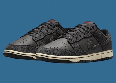 Size 12 - Nike Dunk Retro Premium Low Black Medium Ash