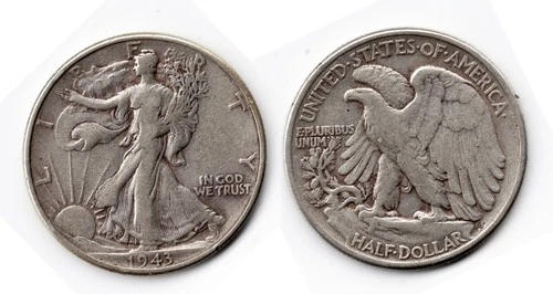 Photo of a 1943-P Walking Liberty Half Dollar from an eBay listing that sold on Jul 20, 2026