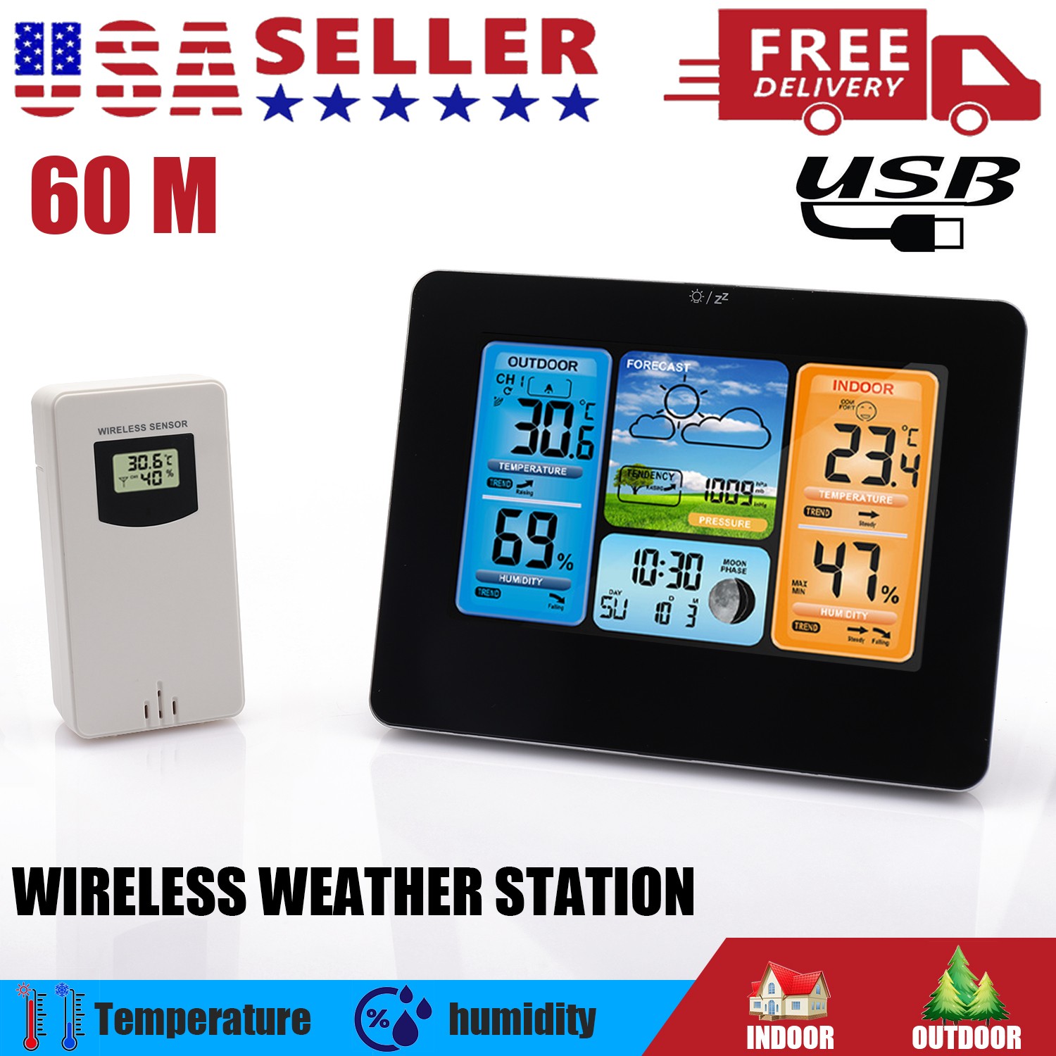 Clock Calendar Digital Lcd Thermometer