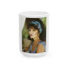 Joan Collins #617 (Vintage Female Icon) White Coffee Mug