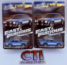 2024 HOT WHEELS FAST & FURIOUS BRIAN O'CONNER - 1970 FORD ESCORT RS1600 LOT OF 2