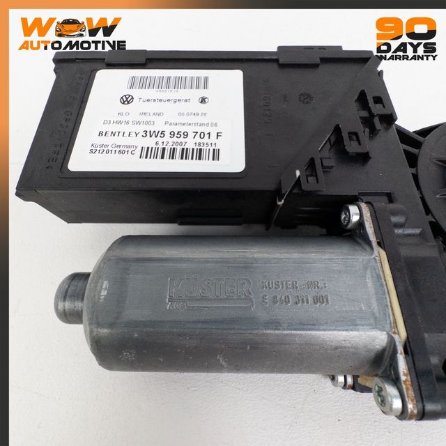 06-13 BENTLEY CONTINENTAL FLYING SPUR FRONT LEFT DOOR WINDOW REGULATOR MOTOR OEM