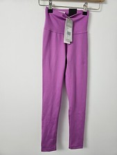 Image of Adidas Leggings Women XS Purple High Rise 7 8 Aeroready Gym Training