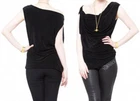 Vivienne Westwood Anglomania Cowl Neck Glitter Top Black Size L US10 UK12 NWT