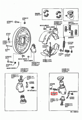 Genuine Toyota Dyna 100 YH81 YH80 LH80 Front Drum Brake Bleed Nipple x2 - Picture 7 of 12