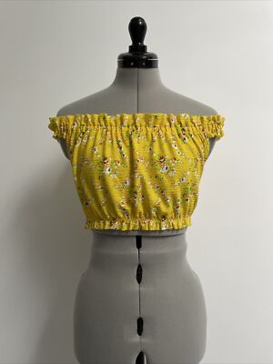 topshop yellow bandeau