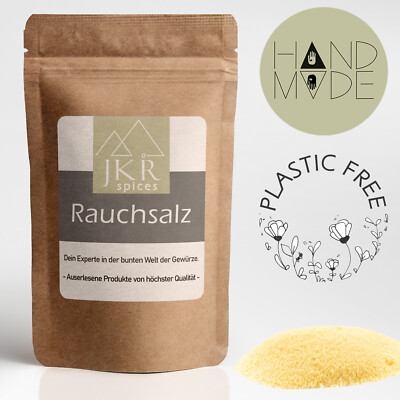 2000g Rauchsalz Hickory Smoked Salt Würzsalz plastikfrei verpackt JKR Spices