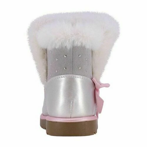NEW Juicy Couture Toddler Girls Lil Perris Winter Boots, Silver / Pink, Size 9 - Image 2 of 4