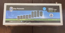 Grey Pneumatic 8030 3/4" Drive Fractional & Wheel Service Set New in Box 9 Piece