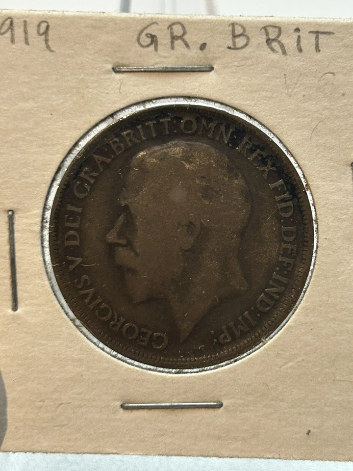 Lot of 10 different Great Britain coins 1917 to 1963 circulated schilling pence - Image 3 of 4