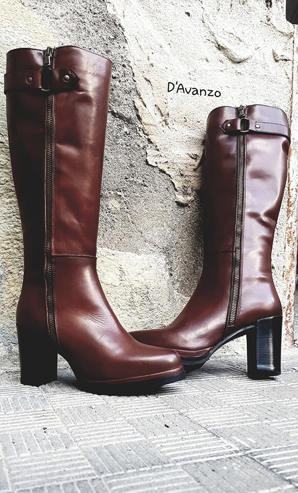 stivali donna in pelle