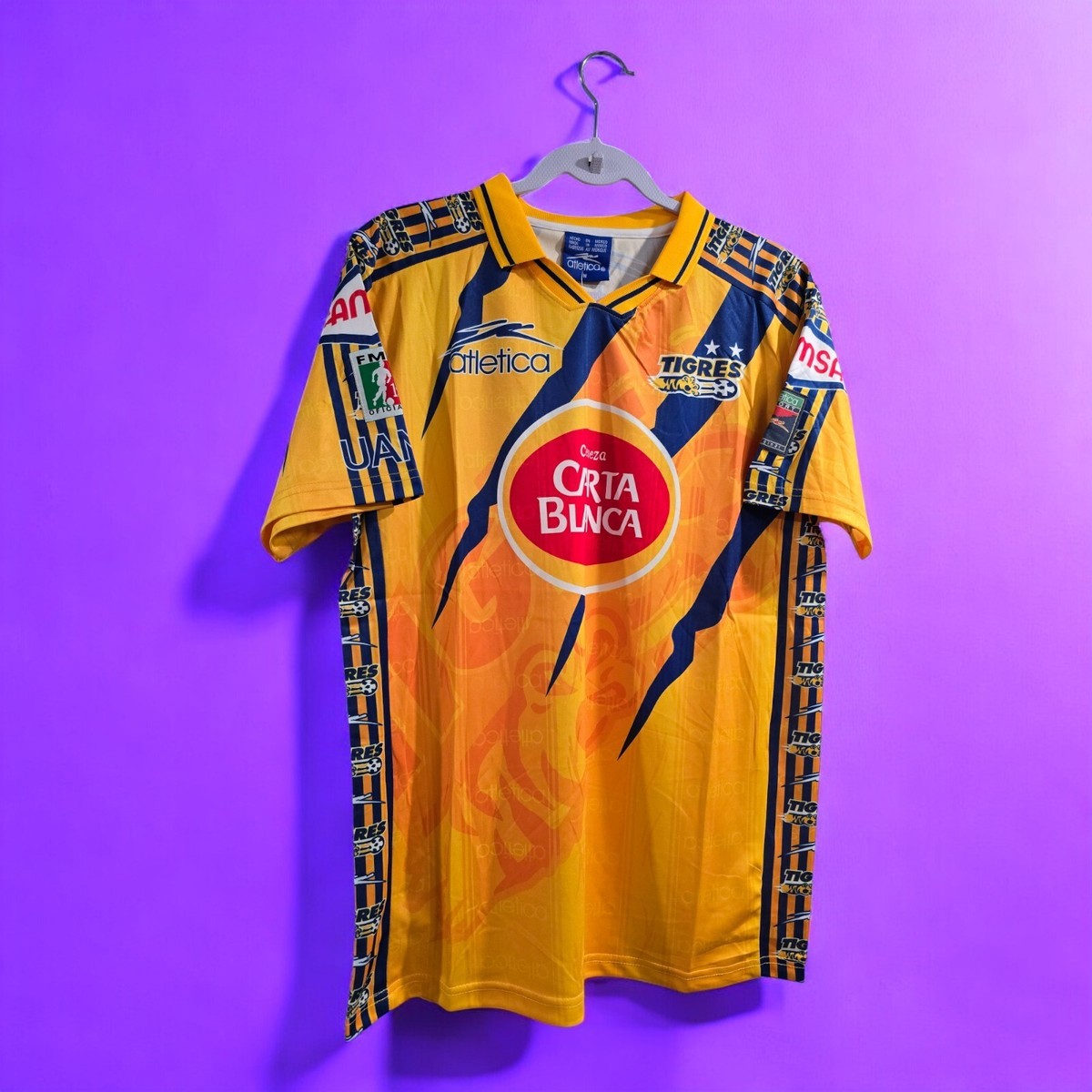 TIGRES UANL Home 97/98 - Retro - Soccer - Atletica - Small (USA-XS
