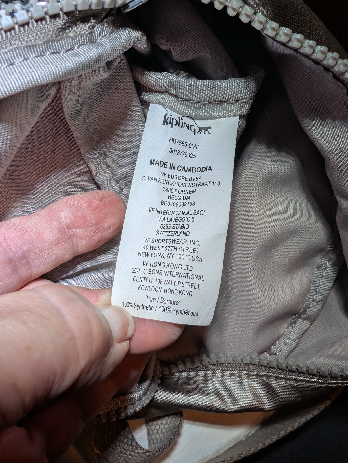 Kipling Mini Backpack Metallic Gold - image 13