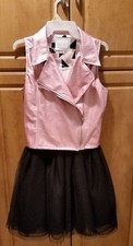 Sean John dress for tween girl/Faux pink vest with ballerina style dress/Girls S