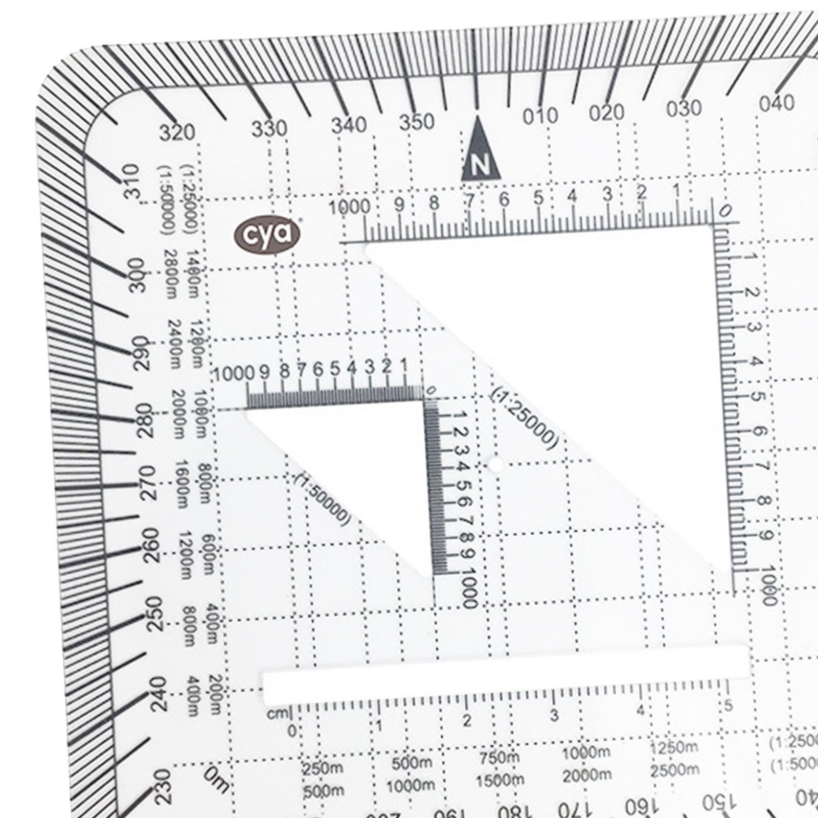 Protractor Ruler Learning Pocket Grid for Poltting Utm, Usng, Mgrs ...