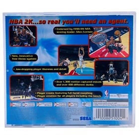 NBA 2K (Sega Dreamcast, 1999) CIB Complete Tested Game w/ Manual