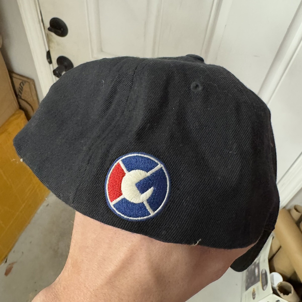 VTG Reebok G Unit 50 Cent Black Flexfit S/M Hat Cap Y2K Hip