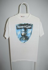 Robo Cop 2 1990 Movie Promo White T-Shirt Vintage 7K Seven K Size M Very RARE