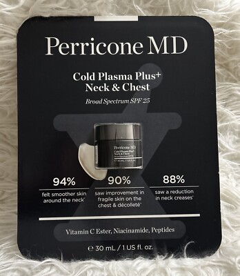 AUTHENTIC Perricone MD Cold Plasma Plus+ Neck & Chest Broad Spectrum SPF 25