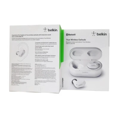 Belkin Soundform True Wireless Earbuds Bluetooth Kopfhörer AUC001BTWH white OVP - Bild 1 von 4