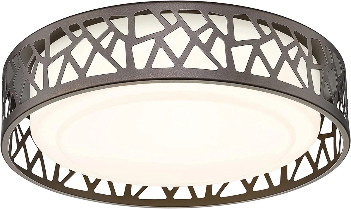 Led Flush Mount Ceiling Light 14 Inch 20W Dimmable round Deco Lighting Fixture O
