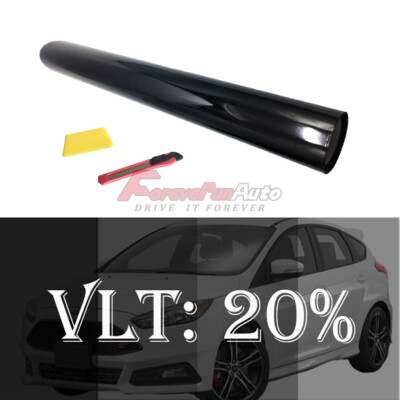 New 40''x100FT 20% VLT Shade 2Ply Window Tint Film Roll 20%