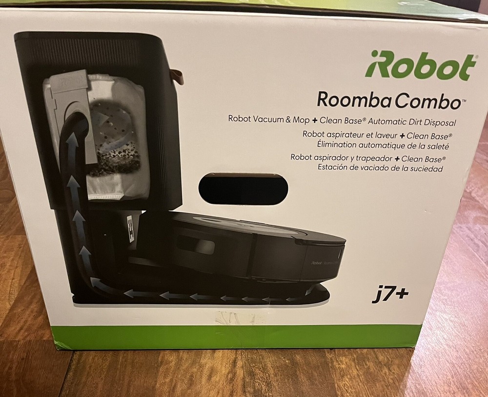 iRobot Roomba j755020 j7+ Plus Robot Vacuum Cleaner & Clean Base (E10037746)