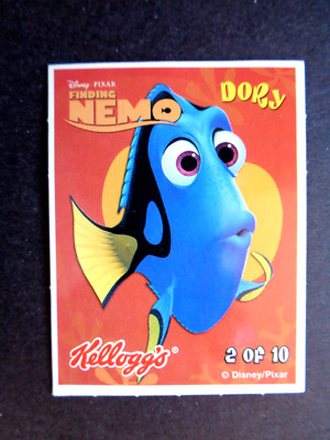 KELLOGGS DISNEY PIXAR *FINDING NEMO* STICKER #2 DORY NM