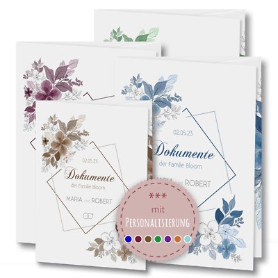Stammbuch der Familie Traumappe personalisiert Fiore Dokumentenmappe A4 A5 Mappe