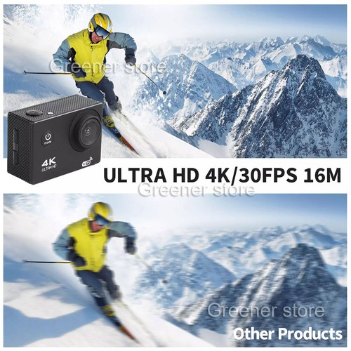 4K WiFi Action Camera Waterproof Sports Riding Camera HD 1080P Screen Underwater - Picture 7 of 20