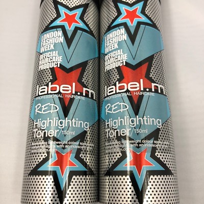 label.m RED Highlighting Toner 150ml - 2 Pack Set - Subtle Instant Color Change