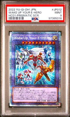 YuGiOh! Wake Up Your Elemental HERO PSA 9 - Prismatic Rare
