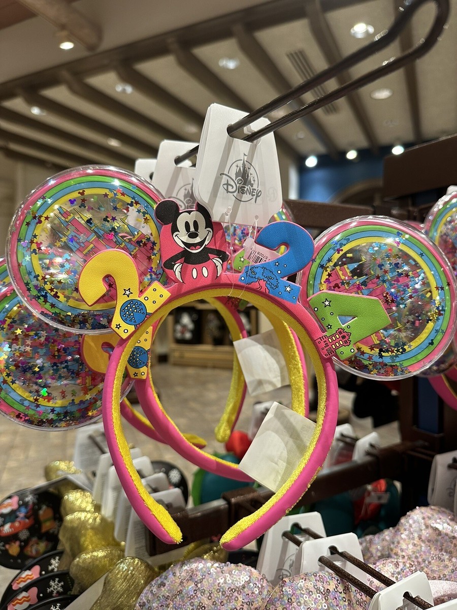 Disney Parks 2024 Colorful Mickey Mouse Ears Headband NEW | eBay