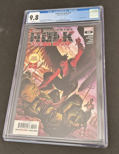 Immortal Hulk #20 2019 MARVEL COMICS Origin Of Gamma CGC 9.8 Al Ewing Alex Ross